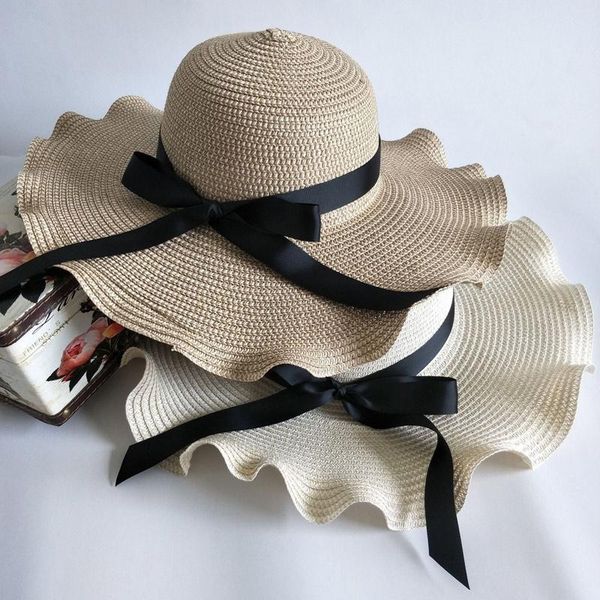 summer women's sun hat straw hats bow ribbon panama beach hats gorras outdoor shade caps jllrno light2010, Black;white
summer women's sun hat straw hats bow ribbon panama beach hats gorras outdoor shade caps jllrno light2010, Black;white