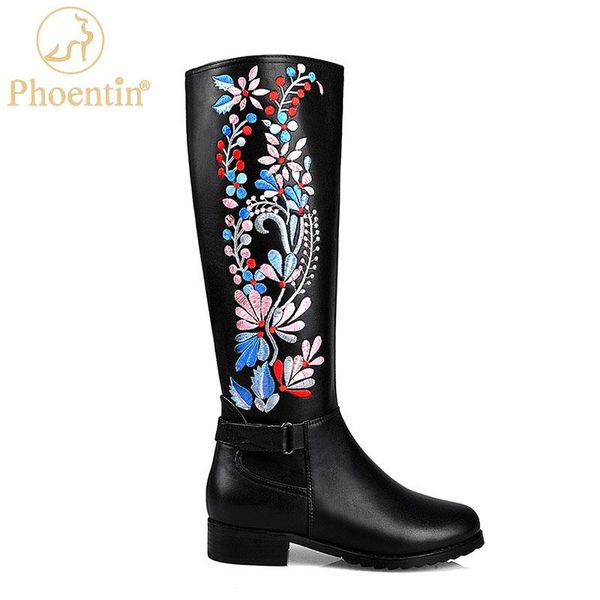 boots phoentin floral embroidered knee high riding 2021 genuine leather long women low heels round toe shoes black ft1295
boots phoentin floral embroidered knee high riding 2021 genuine leather long women low heels round toe shoes black ft1295