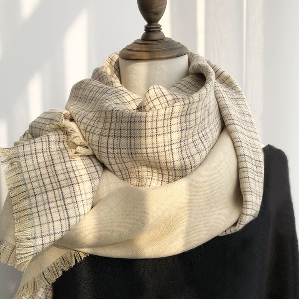 artistic style cashmere scarf female winter korean versatile plaid scarf student couple long shawl dual purpose, Blue;gray
artistic style cashmere scarf female winter korean versatile plaid scarf student couple long shawl dual purpose, Blue;gray