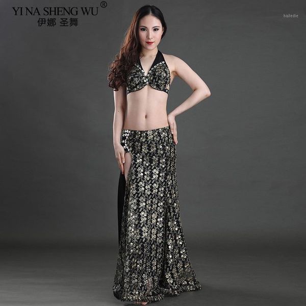 belly dance costume set women india oriental bellydance sequin bra skirt suit performance stage dance wear wrap split dress1, Black;red 
belly dance costume set women india oriental bellydance sequin bra skirt suit performance stage dance wear wrap split dress1, Black;red