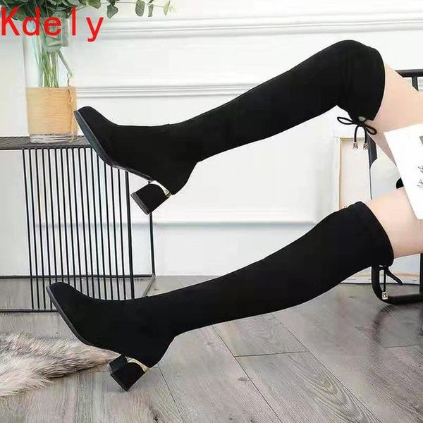 boots over the knee women pointed toe high heel stretch socks 2021 autumn/winter fashion square boots1, Black
boots over the knee women pointed toe high heel stretch socks 2021 autumn/winter fashion square boots1, Black