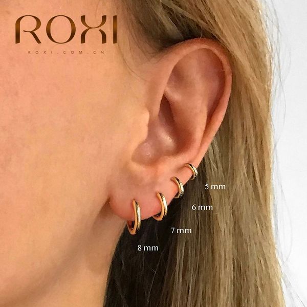 roxi vintage glossy geometry round circle 925 sterling silver earrings for women kolczyki damskie hoop earring pendientes mujer q1219, Golden;silver
roxi vintage glossy geometry round circle 925 sterling silver earrings for women kolczyki damskie hoop earring pendientes mujer q1219, Golden;silver