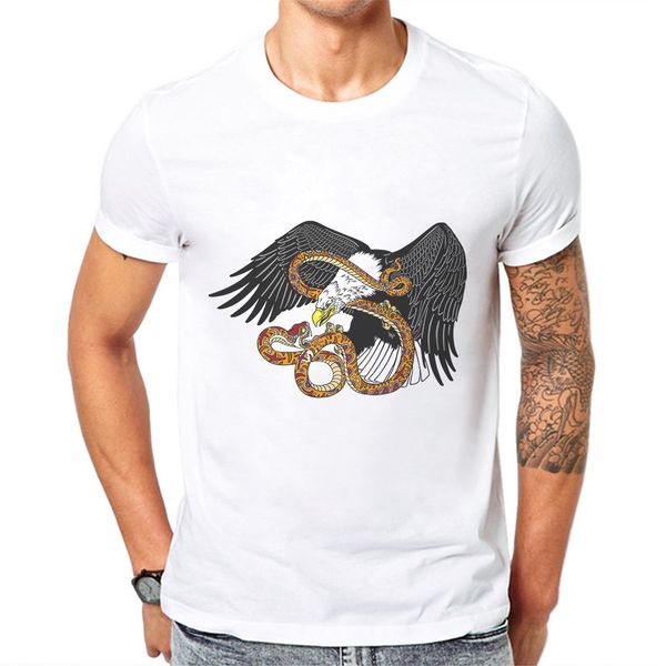 горячие творческий мультфильм eagle змея printed mens с коротким рукавом повседневная смешной tops camisetas hombre verano толстовка с капюш
горячие творческий мультфильм eagle змея printed mens с коротким рукавом повседневная смешной tops camisetas hombre verano толстовка с капюш