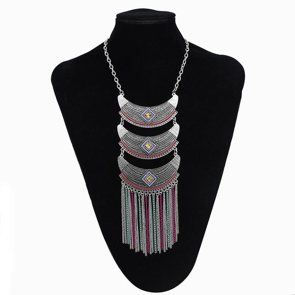 new alloy zhang multi-layer tassel necklace female bohemian ethnic style boast jewelry clavicle chain retro type, Golden;silver
new alloy zhang multi-layer tassel necklace female bohemian ethnic style boast jewelry clavicle chain retro type, Golden;silver