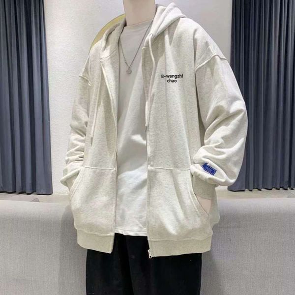 winter cashmere sweater men's hooded autumn thickened cardigan coat fashion brand ins loose and versatile sports clothes, Gray
winter cashmere sweater men's hooded autumn thickened cardigan coat fashion brand ins loose and versatile sports clothes, Gray