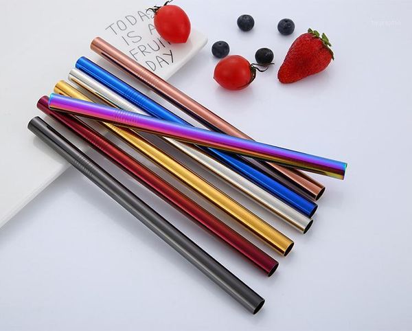 drinking straws 500pcs 215*12mm stainless steel straw 5 colors metal colorful reusable straight large for juice coffee sn10281
drinking straws 500pcs 215*12mm stainless steel straw 5 colors metal colorful reusable straight large for juice coffee sn10281