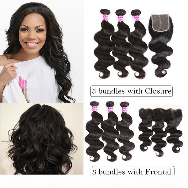 brazilian body wave 3 bundles virgin human hair weave bundles with closure ear to ear lace frontal with bundles peruvian extensions, Black;brown
brazilian body wave 3 bundles virgin human hair weave bundles with closure ear to ear lace frontal with bundles peruvian extensions, Black;brown