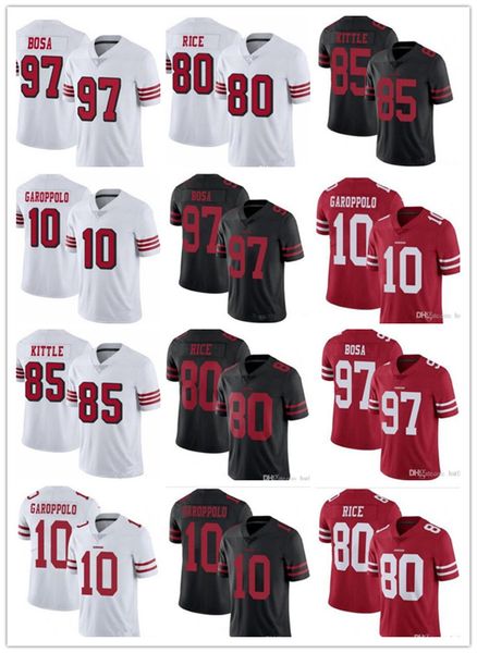 men women youth 49ersanfrancisco 85 george kittle 10 jimmy garoppolo 97 nick bosa 80 jerry rice football jerseys red black white, Black;red
men women youth 49ersanfrancisco 85 george kittle 10 jimmy garoppolo 97 nick bosa 80 jerry rice football jerseys red black white, Black;red