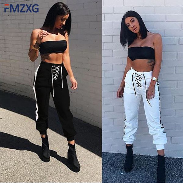 autumn cargo pants women high waist harem pants lady casual cotton long boot cut trousers pantalon femme bandage sweatpants y19070101, Black;white
autumn cargo pants women high waist harem pants lady casual cotton long boot cut trousers pantalon femme bandage sweatpants y19070101, Black;white