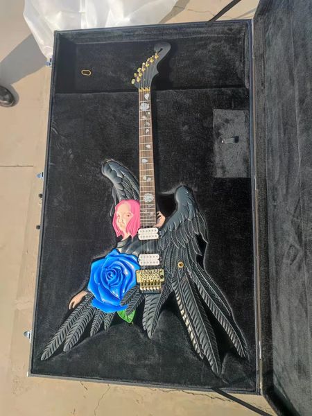angel rose six string electric guitar. we can customize any style of electric guitar and bass guitar
angel rose six string electric guitar. we can customize any style of electric guitar and bass guitar