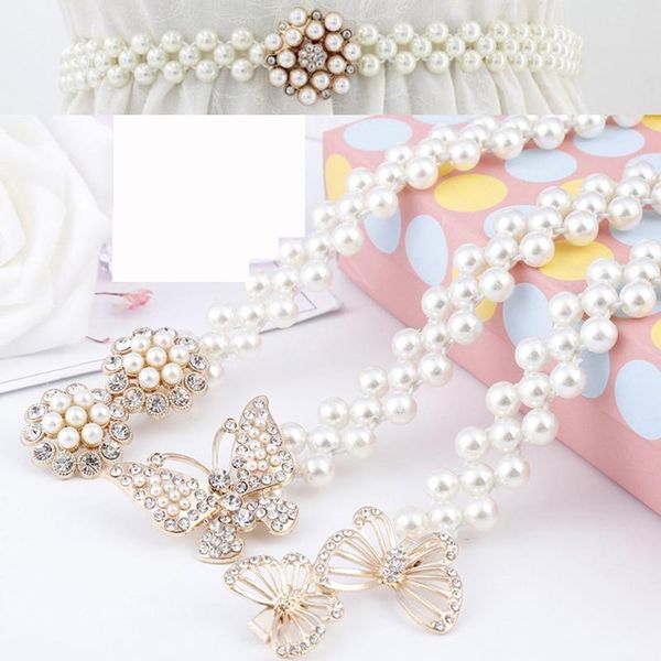 1pc pearl elegant women waist belt chain elastic pearl dress chain belt rhinestone dress decorative fashion female, Black;brown
1pc pearl elegant women waist belt chain elastic pearl dress chain belt rhinestone dress decorative fashion female, Black;brown