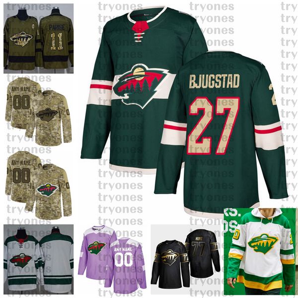 2021 reverse retro customize #27 nick bjugstad minnesota wild hockey jerseys golden edition camo veterans day fights cancer custom shirts, Black;red
2021 reverse retro customize #27 nick bjugstad minnesota wild hockey jerseys golden edition camo veterans day fights cancer custom shirts, Black;red
