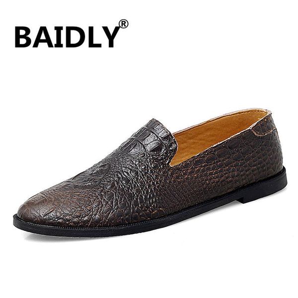 genuine leather men shoes casual slip on formal loafers men moccasins italian brown male driving shoes, Black
genuine leather men shoes casual slip on formal loafers men moccasins italian brown male driving shoes, Black
