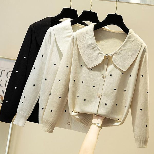 ljsxls autumn dot knitted sweater women 2021 long sleeve sweet cute cardigan sweaters pull femme hiver korean winter clothes1, White
ljsxls autumn dot knitted sweater women 2021 long sleeve sweet cute cardigan sweaters pull femme hiver korean winter clothes1, White