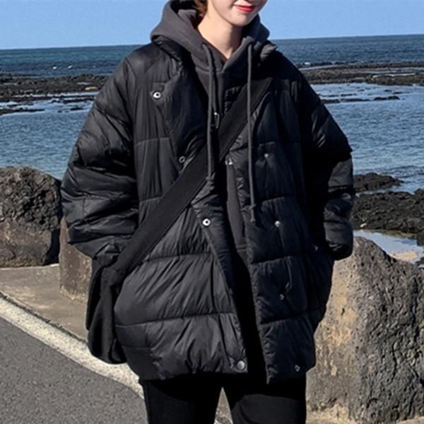 new 2020 autumn winter cotton women jackets puffer parkas high-quality warm wild oversize lady short coat parka ukraine, Black
new 2020 autumn winter cotton women jackets puffer parkas high-quality warm wild oversize lady short coat parka ukraine, Black