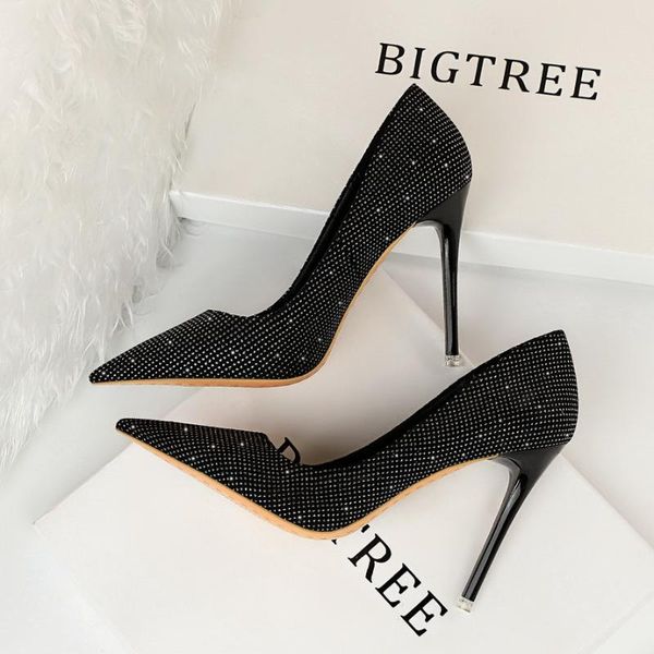dress shoes 18188-5 fashion thin heel super high shallow mouth pointed nightclub women's single, Black
dress shoes 18188-5 fashion thin heel super high shallow mouth pointed nightclub women's single, Black