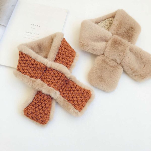 korean new pure color wool stitching double side children's scarf thickened warm plush neck in winter, Red;brown
korean new pure color wool stitching double side children's scarf thickened warm plush neck in winter, Red;brown
