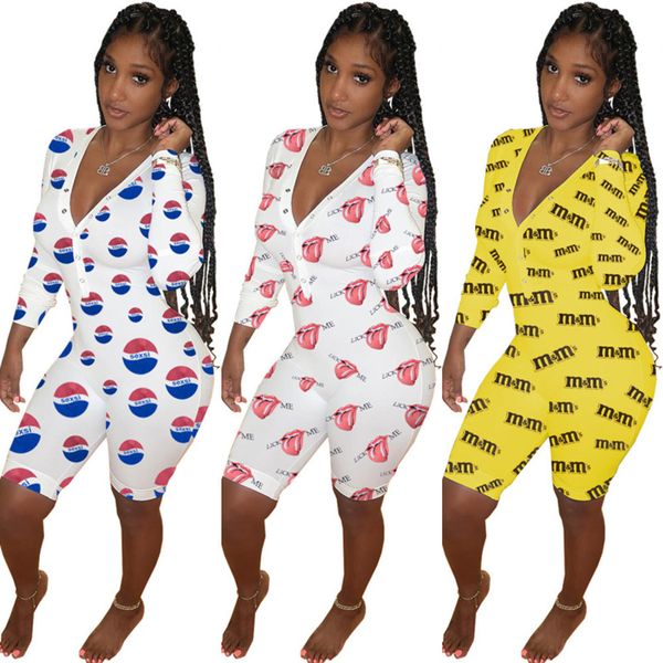 women rompers long sleeve jumpsuit women designers pants valentines mother day v neck bodysuit fashion printed overall outfits gg12106, White
women rompers long sleeve jumpsuit women designers pants valentines mother day v neck bodysuit fashion printed overall outfits gg12106, White