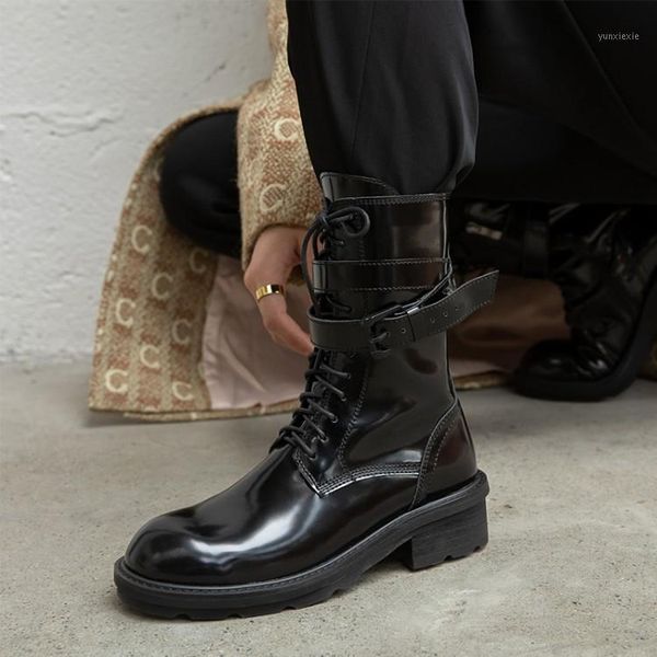 patent leather women autumn knight boots gladiator cross strap flat motorcycle botines platform side zip winter rubber bottes1, Black
patent leather women autumn knight boots gladiator cross strap flat motorcycle botines platform side zip winter rubber bottes1, Black