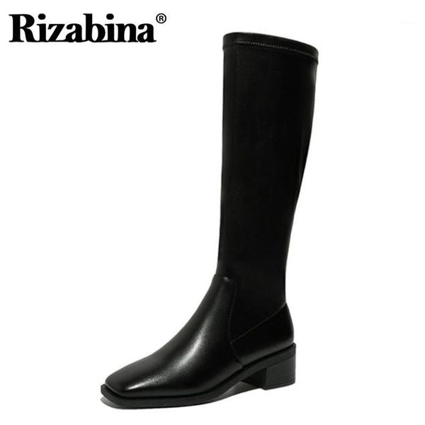 boots rizabina women knee high thick heel zipper shoes square toe winter warm fashion party footwear size 33-401, Black
boots rizabina women knee high thick heel zipper shoes square toe winter warm fashion party footwear size 33-401, Black