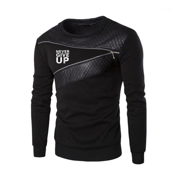 men's hoodies & sweatshirts 2021 spring and autumn never give up male style wild comfortable round neck splicing fashion leisure hedgin, Black
men's hoodies & sweatshirts 2021 spring and autumn never give up male style wild comfortable round neck splicing fashion leisure hedgin, Black