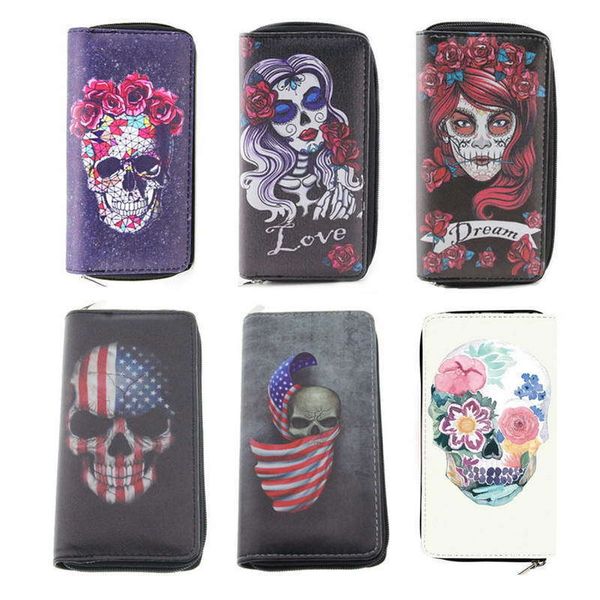 kandra skull gothic women long pu leather phone bag wallet case clutch purse lady handbag card holder wholesale
kandra skull gothic women long pu leather phone bag wallet case clutch purse lady handbag card holder wholesale