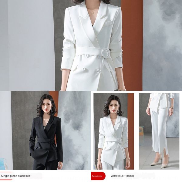 professional women's fashion temperament summer white suit white suitsuit two sets of foreign style young goddess thin clothes r39ub, Gray
professional women's fashion temperament summer white suit white suitsuit two sets of foreign style young goddess thin clothes r39ub, Gray