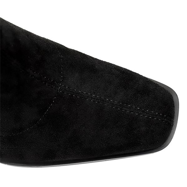 women over the knee high boots 7cm high heels nightclub crystal clear block low heels boots winter flock party suede shoesmultifunction, Black
women over the knee high boots 7cm high heels nightclub crystal clear block low heels boots winter flock party suede shoesmultifunction, Black