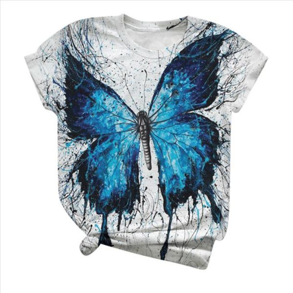 2020 summer new fashion t shirt 3d butterfly printed t shirt women harajuku casual shirt female cute tee streetwear z0603, White
2020 summer new fashion t shirt 3d butterfly printed t shirt women harajuku casual shirt female cute tee streetwear z0603, White