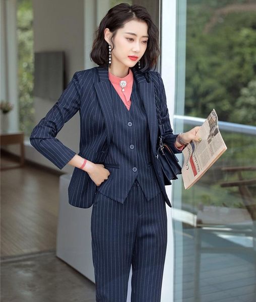 formal 3 pieces women business suits with jackets and blazers and vest coat & waistcoat ladies pantsuits pants suits work wear, White
formal 3 pieces women business suits with jackets and blazers and vest coat & waistcoat ladies pantsuits pants suits work wear, White