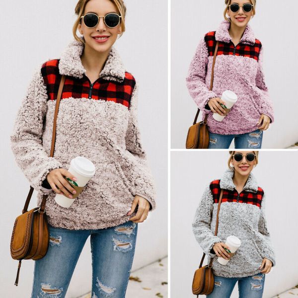 women's fleece jackets teddy bear winter coats winter warm shaggy fluffy outwear 2019 ladies coatx1020, Black
women's fleece jackets teddy bear winter coats winter warm shaggy fluffy outwear 2019 ladies coatx1020, Black