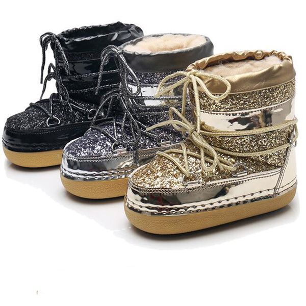 wool space children thick bottom sequins kids winter girl snow boots parent-child tide ski shoes gold silver, Black;grey
wool space children thick bottom sequins kids winter girl snow boots parent-child tide ski shoes gold silver, Black;grey