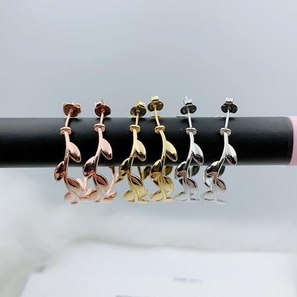 genuine 925 sterling silver round olive branch leaves earring women ladies logo fashion jewelry holiday gift, Golden;silver
genuine 925 sterling silver round olive branch leaves earring women ladies logo fashion jewelry holiday gift, Golden;silver