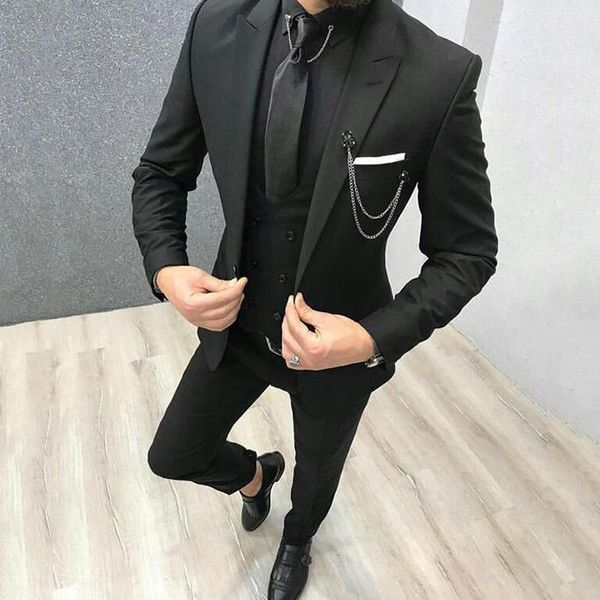men's suits & blazers classic black for men wedding man blazer groom tuxedo terno masculino costume homme 3piece coat vest pants, White;black
men's suits & blazers classic black for men wedding man blazer groom tuxedo terno masculino costume homme 3piece coat vest pants, White;black