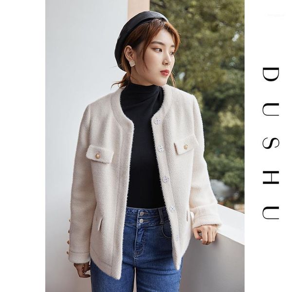 dushu plus size vintage short white wool coat women pocket long sleeve oversized jacket elegant female knitted winter blend coat1, Black
dushu plus size vintage short white wool coat women pocket long sleeve oversized jacket elegant female knitted winter blend coat1, Black