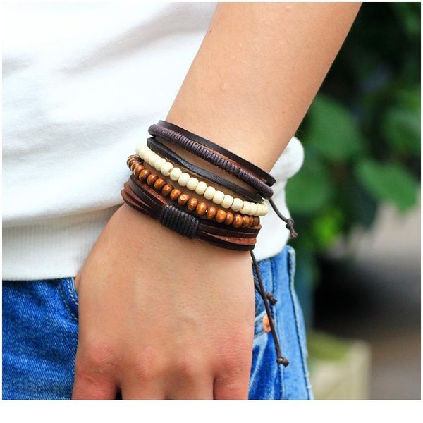 new style bracelet ornament multi-packaged combination bracelet handmade leather wooden beads beaded woven bracelet n jlljzd
new style bracelet ornament multi-packaged combination bracelet handmade leather wooden beads beaded woven bracelet n jlljzd
