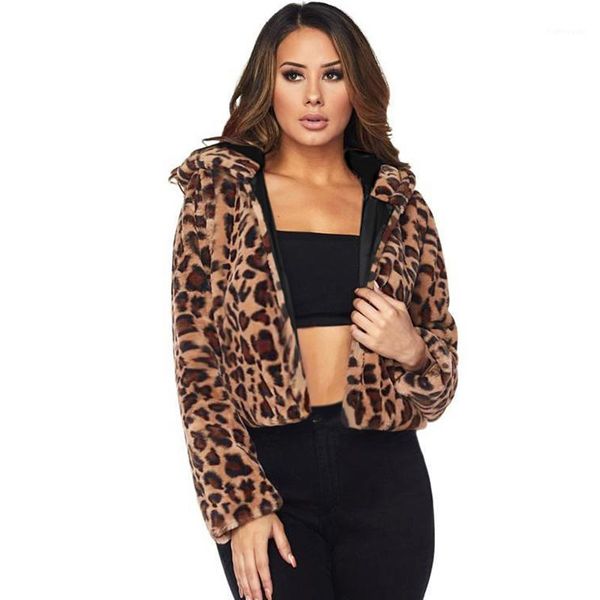 plus size autumn winter women hooded faux fur coat leopard print long sleeves side pocket casual cropped jacket overcoat outwear1, Black
plus size autumn winter women hooded faux fur coat leopard print long sleeves side pocket casual cropped jacket overcoat outwear1, Black