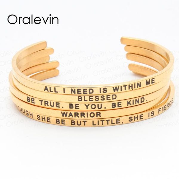 gorgeous stainless steel bar engraved positive inspirational quote bangle for women black letter (color: gold)1
gorgeous stainless steel bar engraved positive inspirational quote bangle for women black letter (color: gold)1