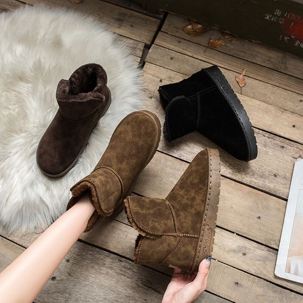 2020 new winter new short snow boots womens fashion korean style thickened womens thermal cotton-padded shoes bread shoes unisex, Black
2020 new winter new short snow boots womens fashion korean style thickened womens thermal cotton-padded shoes bread shoes unisex, Black