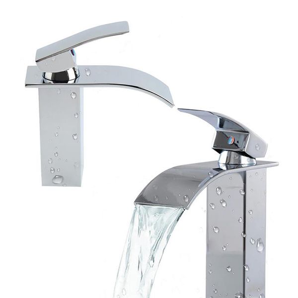 bath square waterfall basin faucet single hole faucet copper chrome-plated cold water tap bathroom household l
bath square waterfall basin faucet single hole faucet copper chrome-plated cold water tap bathroom household l
