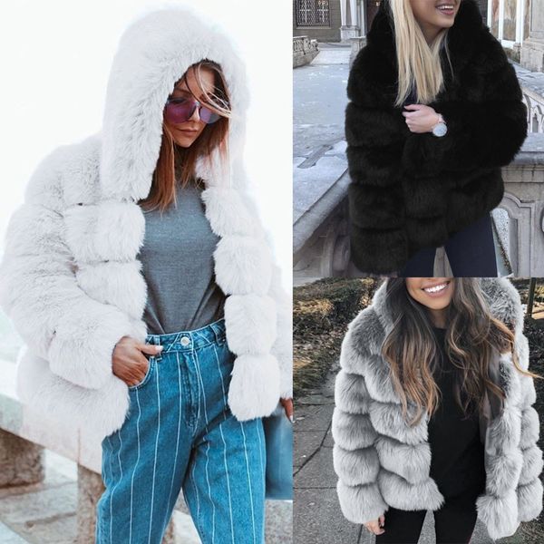 women faux mink winter hooded new faux fur jacket warm thick outerwear jacket elegant thick warm outerwear fake fur jacket lj201202, Black
women faux mink winter hooded new faux fur jacket warm thick outerwear jacket elegant thick warm outerwear fake fur jacket lj201202, Black