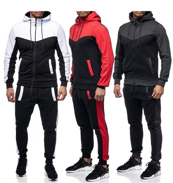 new fashion men tracksuit set hoodies sweatshirt slim fit pants jogger sportswear suit, Gray
new fashion men tracksuit set hoodies sweatshirt slim fit pants jogger sportswear suit, Gray