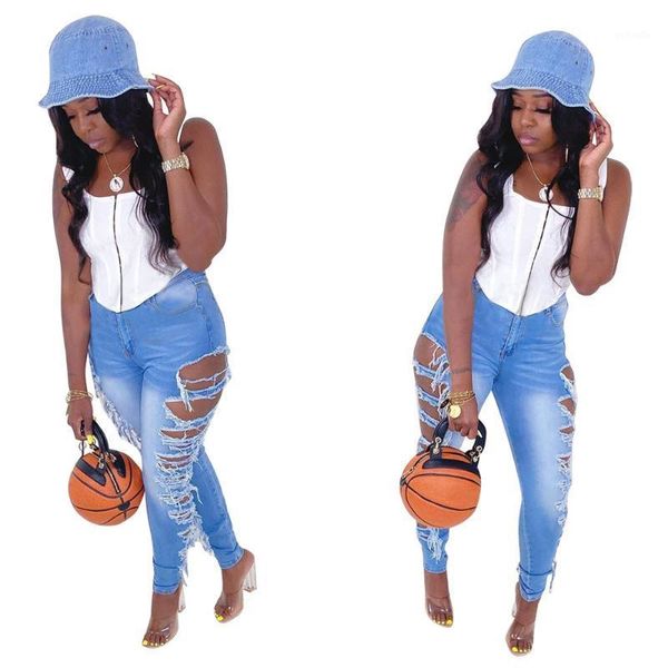 2020 women stretch ripped distressed skinny high waist denim pants shredded jeans trousers slim jeggings denim jeans1, Blue
2020 women stretch ripped distressed skinny high waist denim pants shredded jeans trousers slim jeggings denim jeans1, Blue