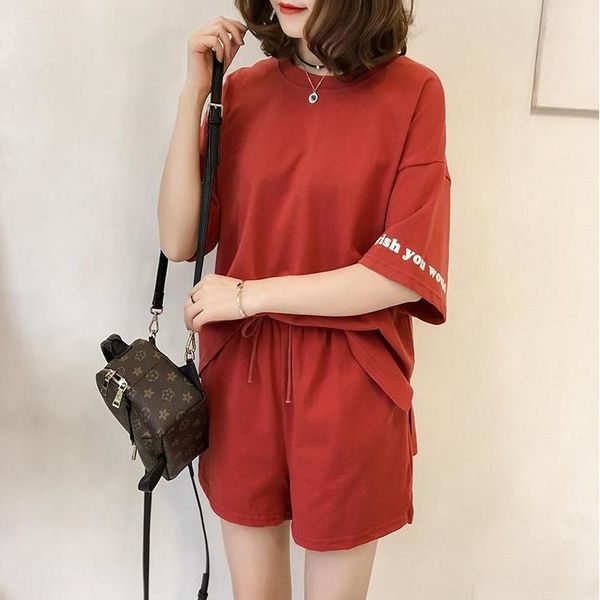 2020 summer new loose large letter short t-shirt and shorts sleeve t-shirt leisure sports suit women's high waist shorts two piece set, Gray
2020 summer new loose large letter short t-shirt and shorts sleeve t-shirt leisure sports suit women's high waist shorts two piece set, Gray