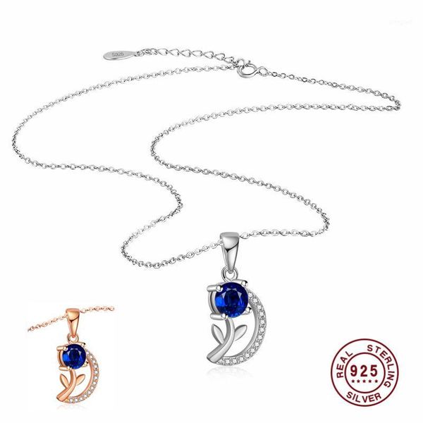 pendant necklaces fine jewelry authentic 925 sterling silver blue zircon flower chain choker for women kfn932-t1
pendant necklaces fine jewelry authentic 925 sterling silver blue zircon flower chain choker for women kfn932-t1