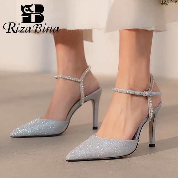sandals rizabina size 34-41 women real leather buckle strap thin high heel summer shoes woman crystal party lady footwear, Black
sandals rizabina size 34-41 women real leather buckle strap thin high heel summer shoes woman crystal party lady footwear, Black