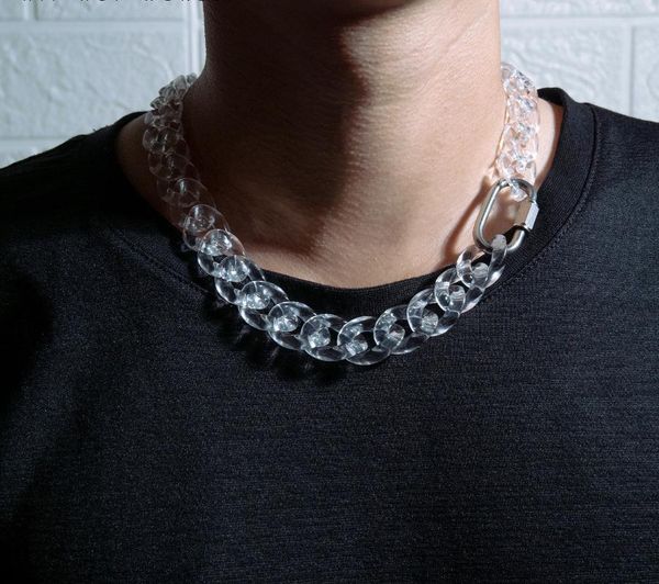 chokers acrilic clear color chain yuppie hip hop boy's cool necklace, Golden;silver
chokers acrilic clear color chain yuppie hip hop boy's cool necklace, Golden;silver