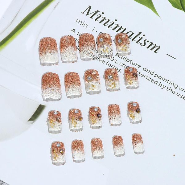24pcs/box fashion sparkling women p studio gold fake nails golden print full cover false, Red;gold
24pcs/box fashion sparkling women p studio gold fake nails golden print full cover false, Red;gold