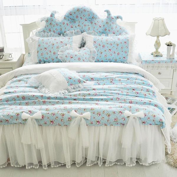 bedding sets korean dreaming blue ruffle cotton lace 4pcs set king size princess bows duvet cover pillow case kit
bedding sets korean dreaming blue ruffle cotton lace 4pcs set king size princess bows duvet cover pillow case kit