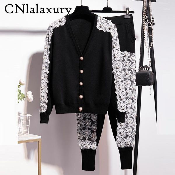 autumn pearls lace tracksuit for women 2 two piece set cardigans+pants female knitted sporting suit sweatsuit outwear outfits1, Gray
autumn pearls lace tracksuit for women 2 two piece set cardigans+pants female knitted sporting suit sweatsuit outwear outfits1, Gray